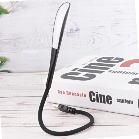 Sylar USB Girişli 14 Ledli 3 Kademeli Dokunmatik Masa/Kitap Okuma Lambası Ledi Siyah