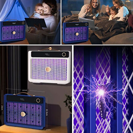 Sylar 4000mAh Şarj Edilebilir Kablosuz 3000V Yüksek Güçlü Elektrikli Sivrisinek Öldürücü Sivrisinek Öldürme Lambası,Sinek Kıran BG-009 2000 mah