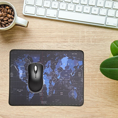 Sylar 25x32 cm Küçük Boy Mouse Pad Dünya Haritası