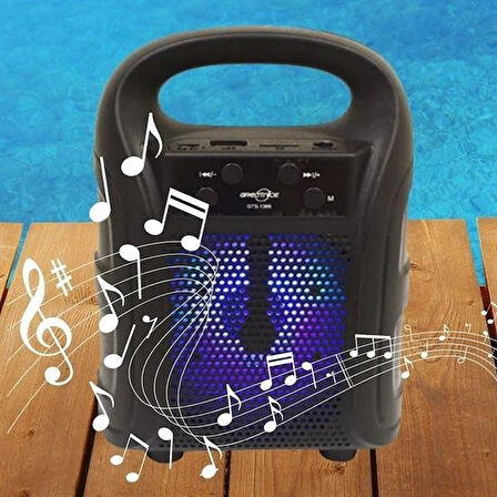 Sylar Tutmalı Mini Hoparlör Işıklı Taşınabilir Bluetooth Wireless Radyolu Sd Kart ve USB Girişli Hoparlör