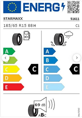 Starmaxx 185/65 R15 TL 88H NATUREN ST542 Yaz Lastiği (Üretim Tarihi:2025) 