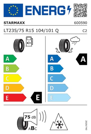 Starmaxx Mountterra A/T 235/75R15 104/101Q M+S 3PMSF RWL 6PR 4x4 4Mevsim Lastiği (Üretim Yılı:2026)