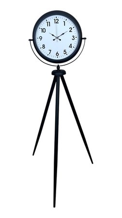 Siyah Tripod Ayaklı Dekoratif Saat