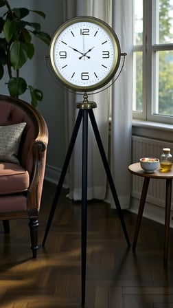 Elegant Vintage Tripod Ayaklı Saat