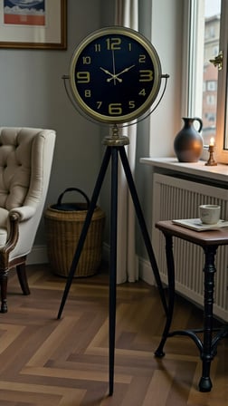 Black Noble Eskitme Tripod Ayaklı Saat