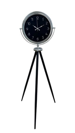 Krom Zarif Tripod Ayaklı Saat