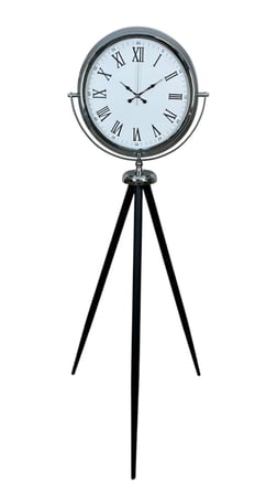Krom Asalet Tripod Ayaklı Saat
