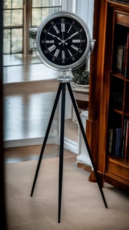 Majestic Krom Tripod Ayaklı Saat