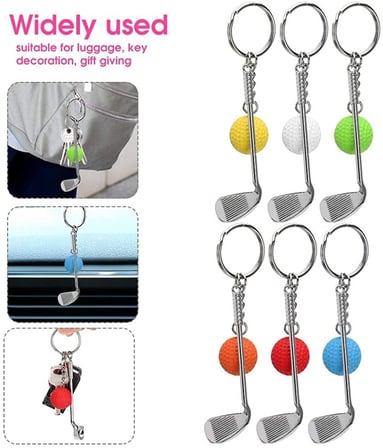 Sylar Gerçekçi Golf Tasarımlı Şık Anahtarlık Kolye Çanta Süsü Golf Keychain