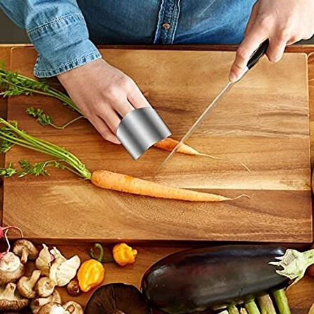 Sylar 2li Metal Parmak Koruyucu Hızlı ve Güvenli Kesme Paslanmaz Çelik Koruyucu Aparat