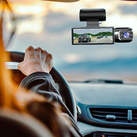 Sylar  WiFi Destekli Araç İçi & Dışı Çift Kameralı Dikiz Aynası Kamera