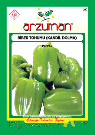 KANDİL DOLMA BİBER TOHUMU 10 GR ORT 1200 AD TOHUM