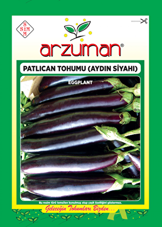 AYDIN SİYAHI PATLICAN TOHUMU 10 GR ORT 2000 AD TOHUM