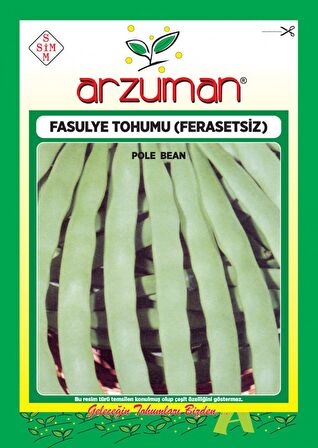 FERASETSİZ SIRIK FASULYE TOHUMU 50 GR