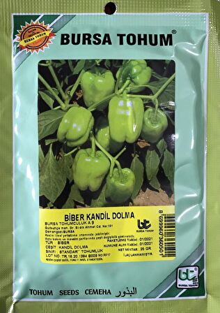 BİBER TOHUMU KANDİL DOLMA (25 GR 3000 ADET TOHUM)