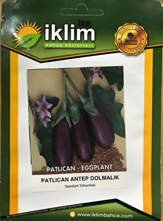 Patlıcan Tohumu Antep Dolmalık - 10 g (~ Takribi 1300 Tohum)