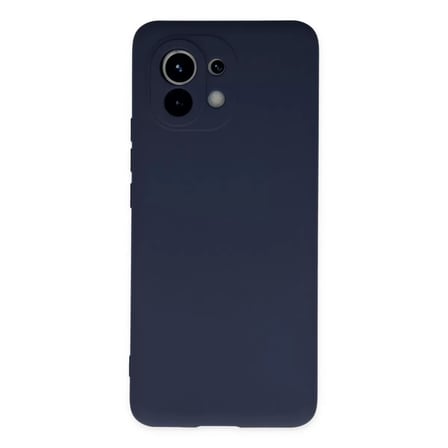 Xiaomi Mi 11 Kılıf Nano İçi Kadife Silikon - Lacivert