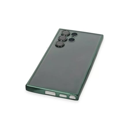Samsung Galaxy S22 Ultra Kılıf Razer Lensli Silikon - Yeşil