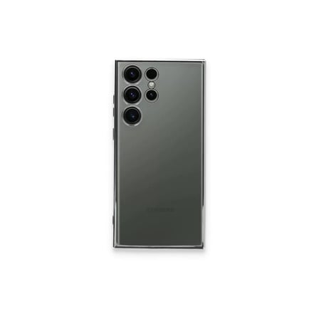 Samsung Galaxy S23 Ultra Kılıf Razer Lensli Silikon - Gümüş