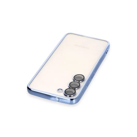 Samsung Galaxy S24 Kılıf Razer Lensli Silikon - Açık Mavi