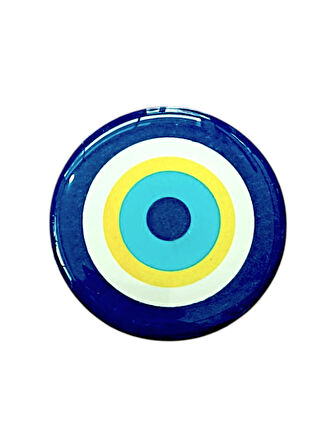 Nazar Boncuk Modeli  Yuvarlak Etiket Damla Sticker 3.5 cm