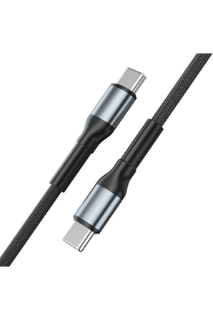60W PD 3A Type-C to Type-C Naylon Örgülü Hızlı Şarj ve Data Kablosu