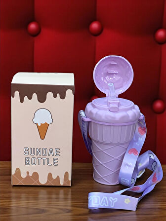 My Little Pony 4 Bölmeli Beslenme Kutusu Dondurma Şeklinde 500 ml Matara