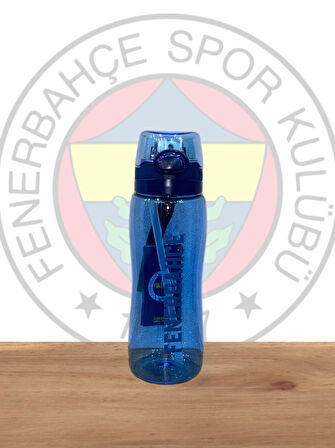 Fenerbahçe Taraftar Şeffaf 750 Ml Pipetli Suluk Matara 