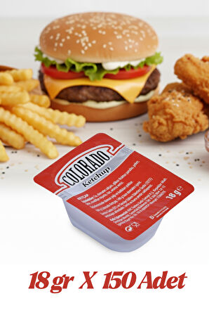 Colorado Ketçap  Sos Küvet 18 gr 150 Adet