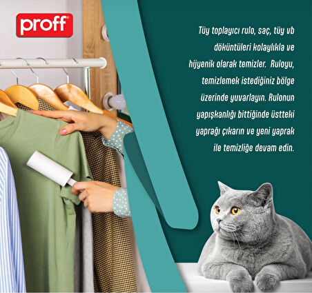 Tüy Toplayıcı 10’Lu Yedek Rulo (10X50 = 500 YAPRAK)