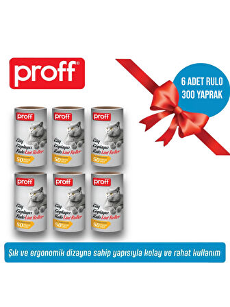 Tüy Toplayıcı 6’Li Yedek Rulo (6X50 = 300 YAPRAK)