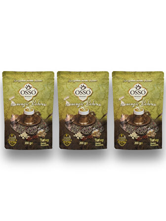 Osso 3'lü Menengiç Kahvesi(3X200=600gr)