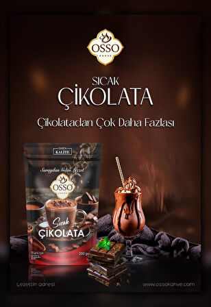 Osso 2'li Sıcak Çikolata(2X200=400Gr)