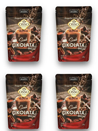 Osso 4'lü Sıcak Çikolata(4X200=800Gr)