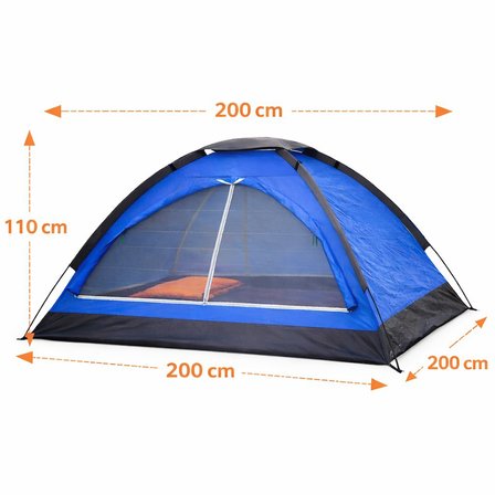 Sylar 3 Kişilik Kamp Çadırı Manuel Kurulum Düz Kapılı Outdoor Dayanıklı Kamp Doğa Çadırı 200 x 200 x 110
