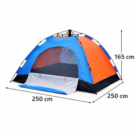 Sylar 5  Kişilik Otomatik Kamp Çadırı Outdoor Suya Dayanıklı Doğa Aile Kamp Çadırı 250x250x165 cm