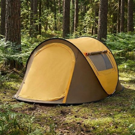 Sylar 2  Kişilik Vagon Tipi Kamp Çadırı Çift Kapılı,Çift Pencereli Outdoor Doğa Kamp Çadırı 220x120x90 cm