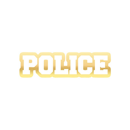 Police Araba Stickeri 17x17 Cm Gold