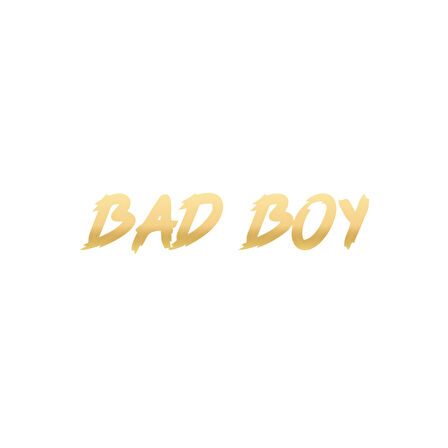 Bad Boy Araba Sticker 17x17 Cm Gold