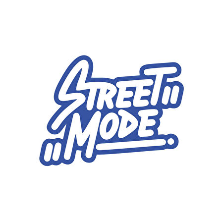 Street Mode Araba Sticker 17x17 Cm Mavi
