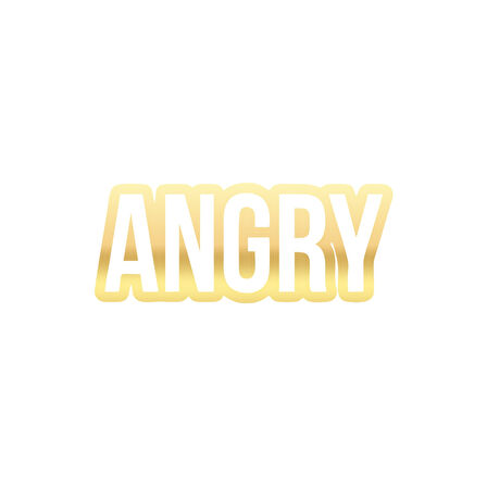 Angry Araba Sticker 17x17 Cm Gold