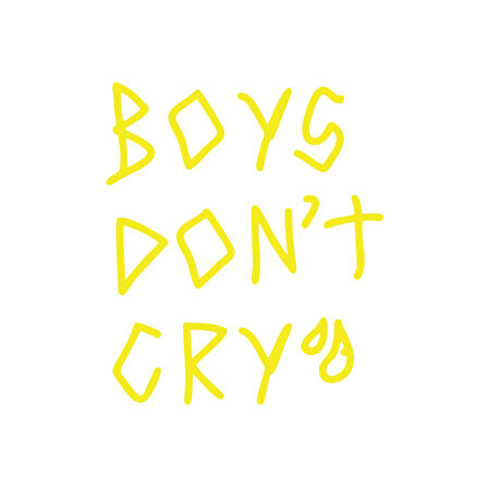 Boys Dont Cry Araba Sticker 17x17 Cm Sarı