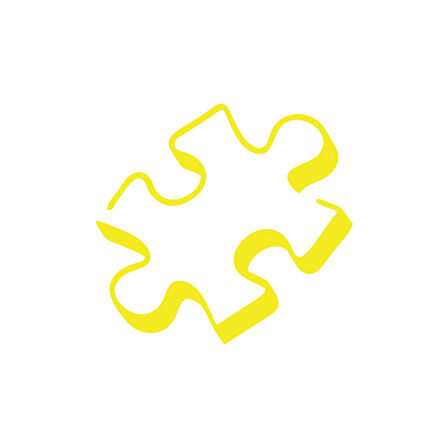 Puzzle Araba Stickeri 17x17 Cm Sarı