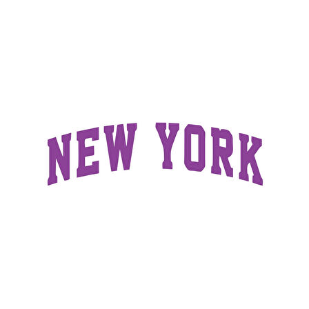 New York Araba Sticker 17x17 Cm Mor