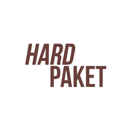 Hard Paket Araba Sticker 17x17 Cm Kahverengi