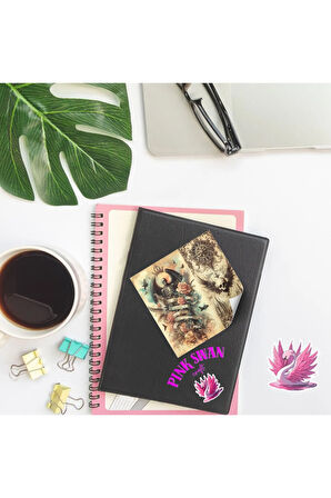 Gothic Vintage 12 Adet Scrapbook Bullet Journal Mat Planlayıcı Sticker Etiket Seti