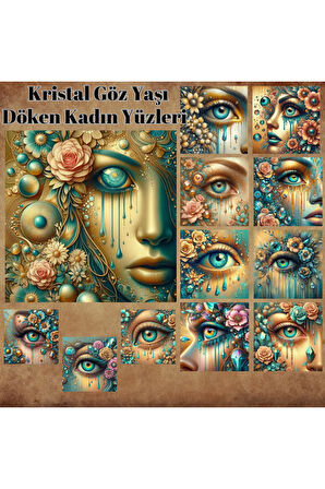 Kristal Gözyaşları Vintage 12 Adet Scrapbook Bullet Journal Mat Planlayıcı Sticker Etiket Seti