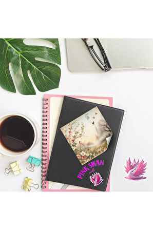 Ormanda İlkbahar Vintage 12 Adet Scrapbook Bullet Journal Mat Planlayıcı Sticker Etiket Seti