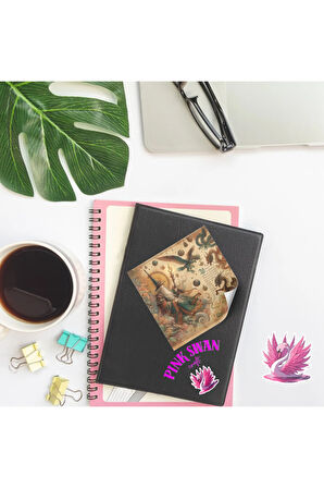 Mistik Büyücüler Vintage 12 Adet Scrapbook Bullet Journal Mat Planlayıcı Sticker Etiket Seti