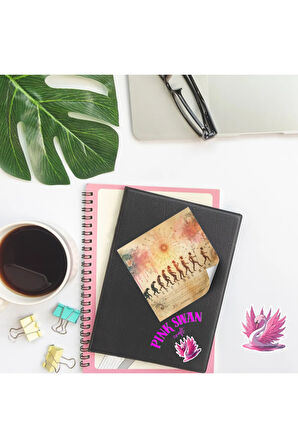 İnsan Evrimi Vintage 12 Adet Scrapbook Bullet Journal Mat Planlayıcı Sticker Etiket Seti